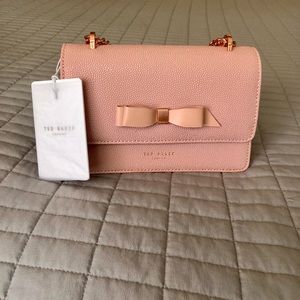 🎀NWT🎀Ted Baker Bow Crossbody Purse with adjustable rose gold chain